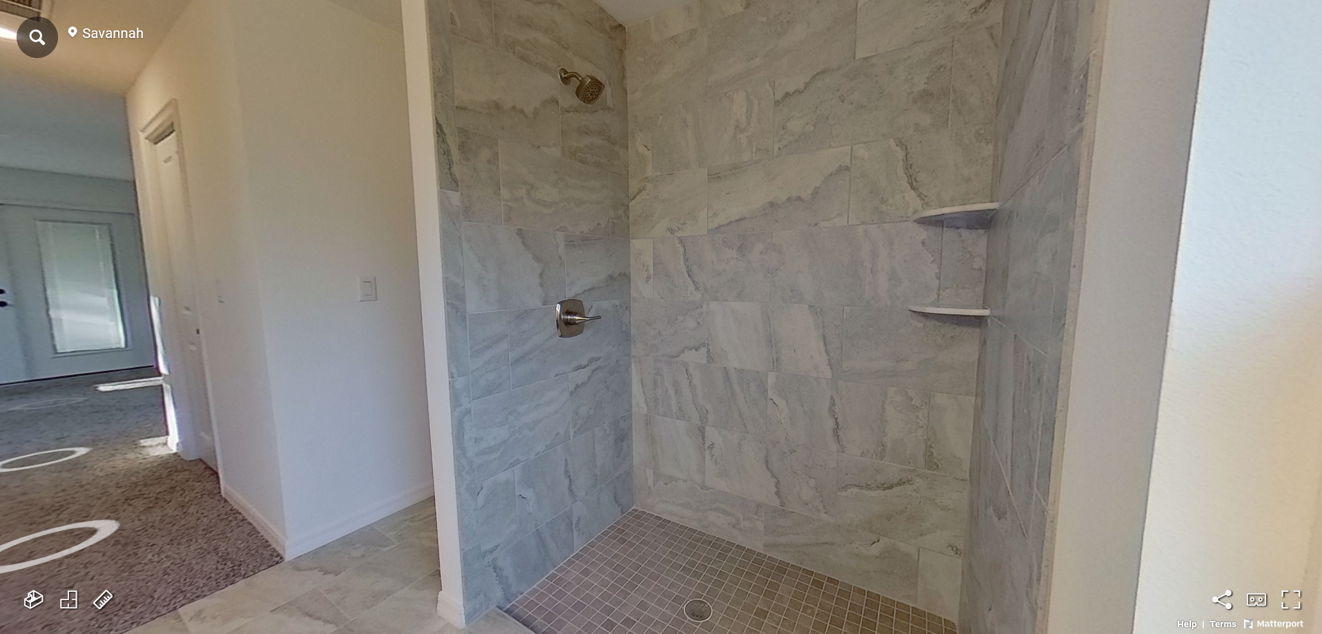 10 Savannah Master Bathroom Walk-in Shower